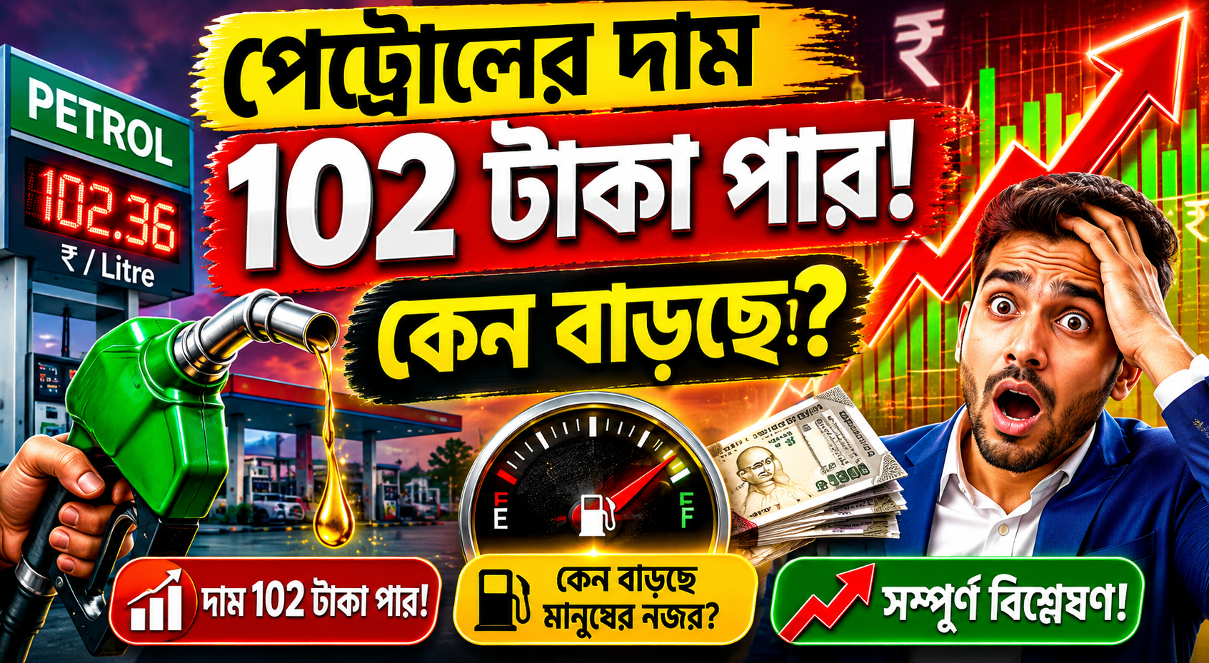 Petrol Price Update: দাম 102 টাকা পার, কেন বাড়ছে মানুষের নজর?