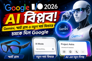 Google I/O 2026-এ AI বিপ্লব Gemini, স্মার্ট গ্লাস ও নতুন সার্চ ফিচারে চমকে দিল Google