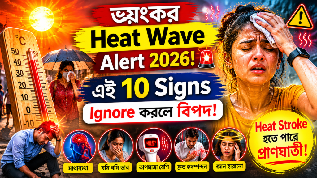 ভয়ংকর Heat Wave Alert 2026: এই 10 Danger Signs Ignore করলে হতে পারে বড় বিপদ!