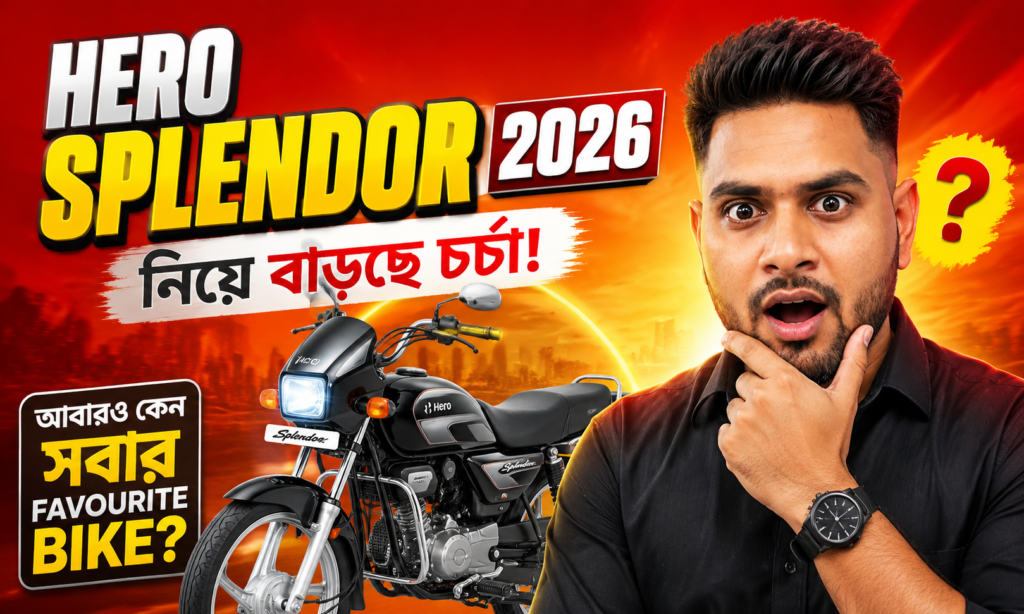 Hero Splendor 2026 নিয়ে বাড়ছে চর্চা, আবারও কেন সবার পছন্দ?