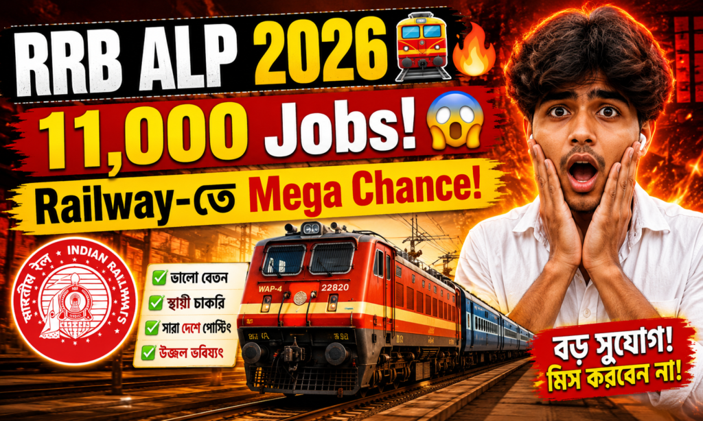 RRB ALP Recruitment 2026: ১১ হাজার চাকরিতে রেলের বড় সুযোগ!