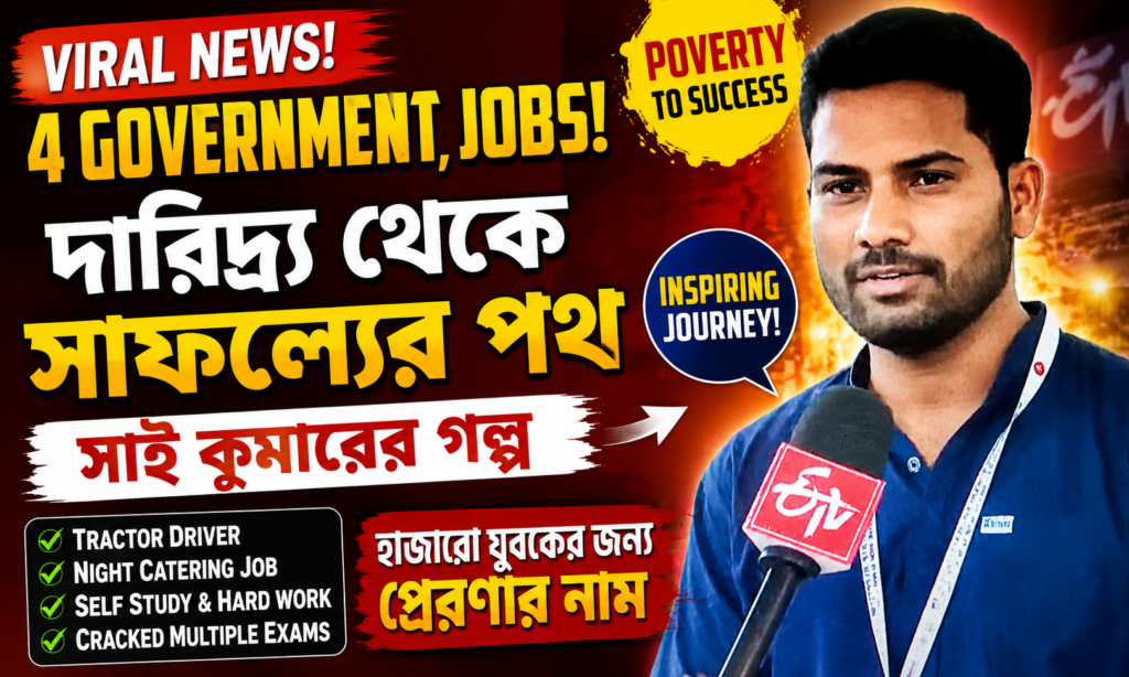 Poverty থেকে Govt Job! Sai Kumar-এর Story এখন Viral?