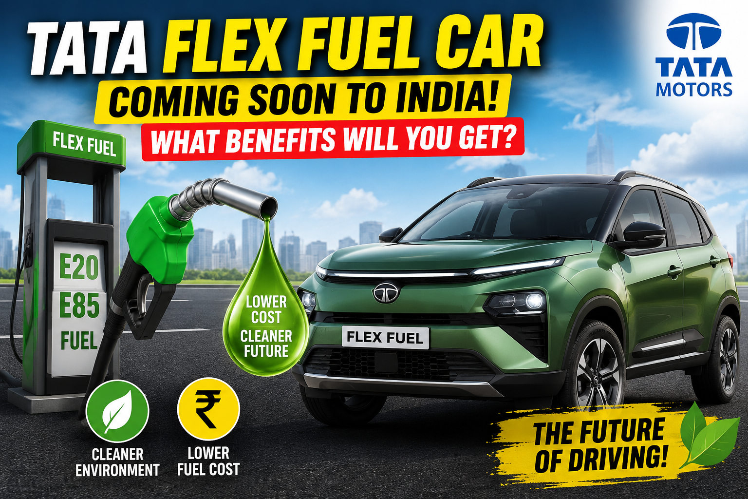 Tata-র Flex Fuel Car