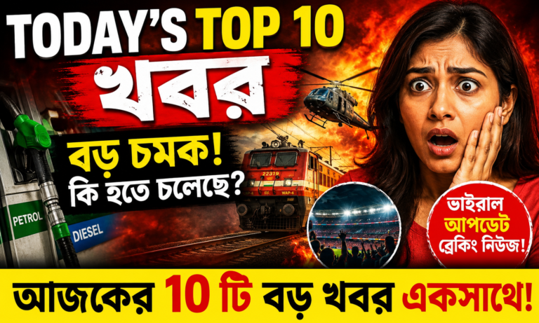 Today’s Top 10 খবর: Viral Update, বড় চমক & Breaking News!