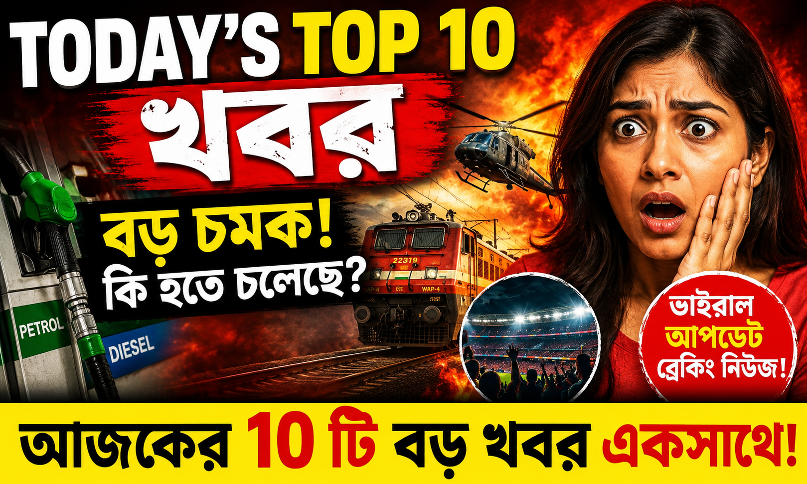 Today’s Top 10 খবর: Viral Update, বড় চমক & Breaking News!