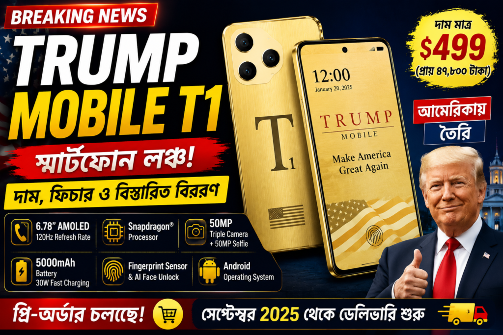 ট্রাম্প মোবাইল T1 স্মার্টফোন লঞ্চ: দাম, ফিচার ও বিস্তারিত বিবরণ