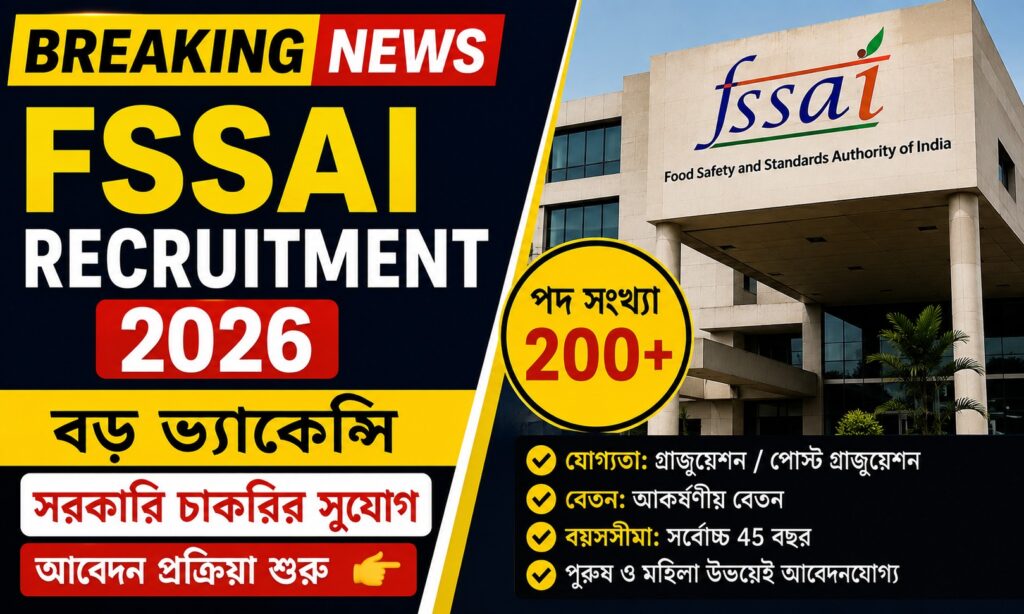 FSSAI Recruitment 2026