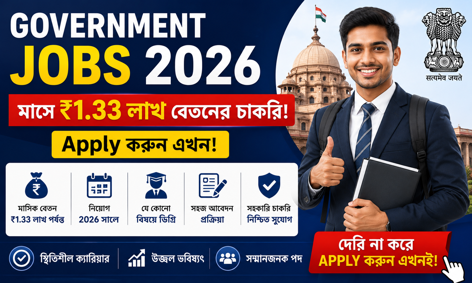 Telangana Govt Jobs 2026: ₹1.33 Lakh Salary সহ সুযোগ, Apply করুন এখন
