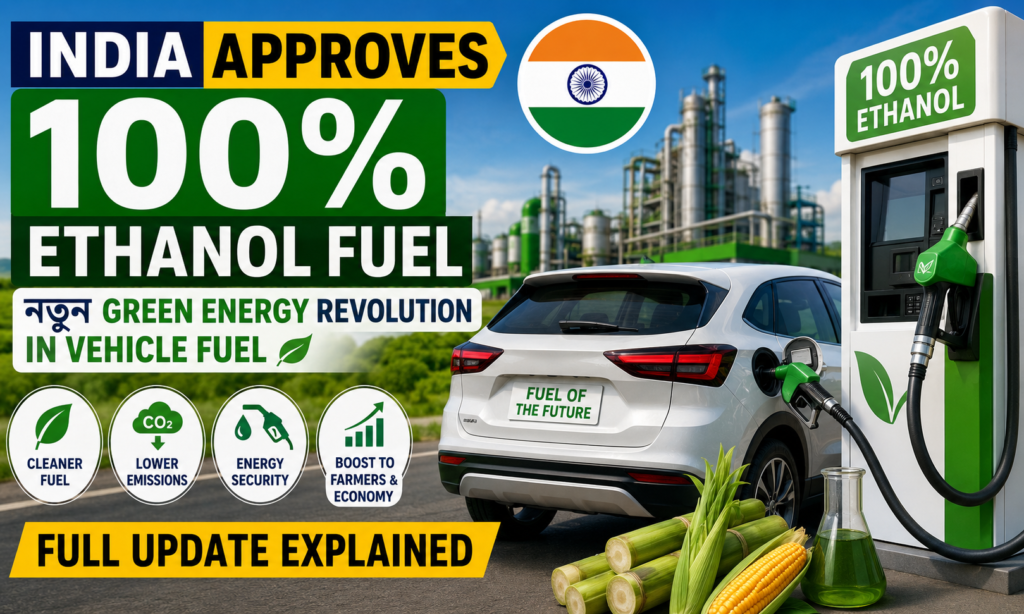 India Approves 100% Ethanol Fuel: নতুন Green Energy Revolution in Vehicle Fuel