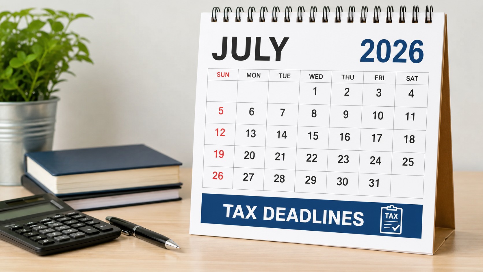 July 2026 Tax Deadlines