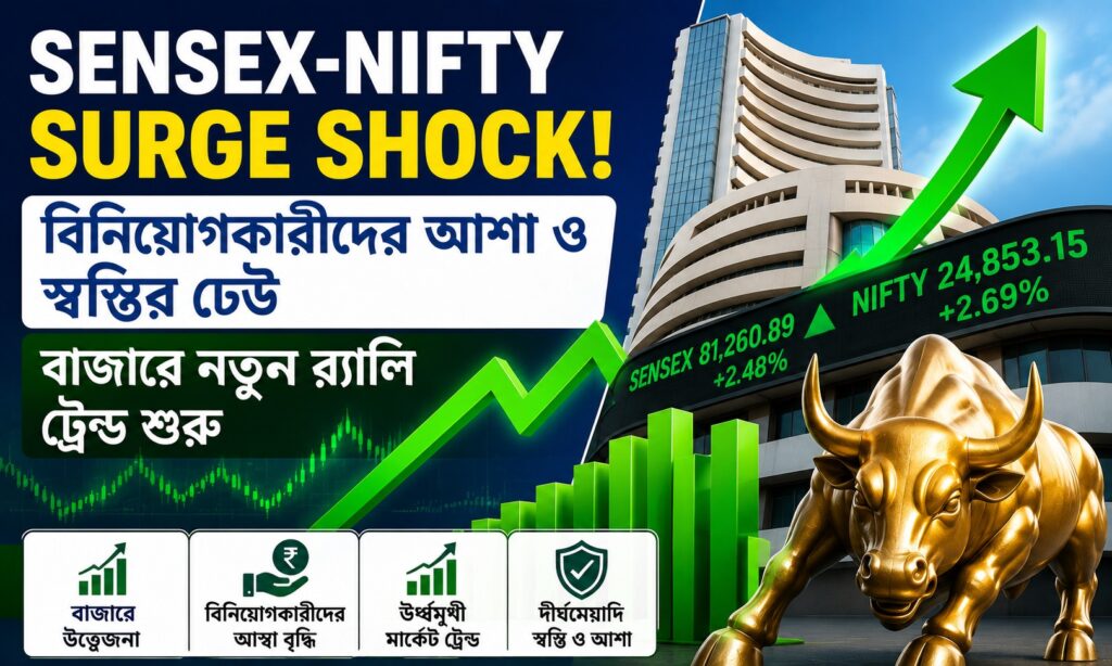 Sensex-Nifty Surge Shock: বিনিয়োগকারীদের আশা ও স্বস্তির ঢেউ