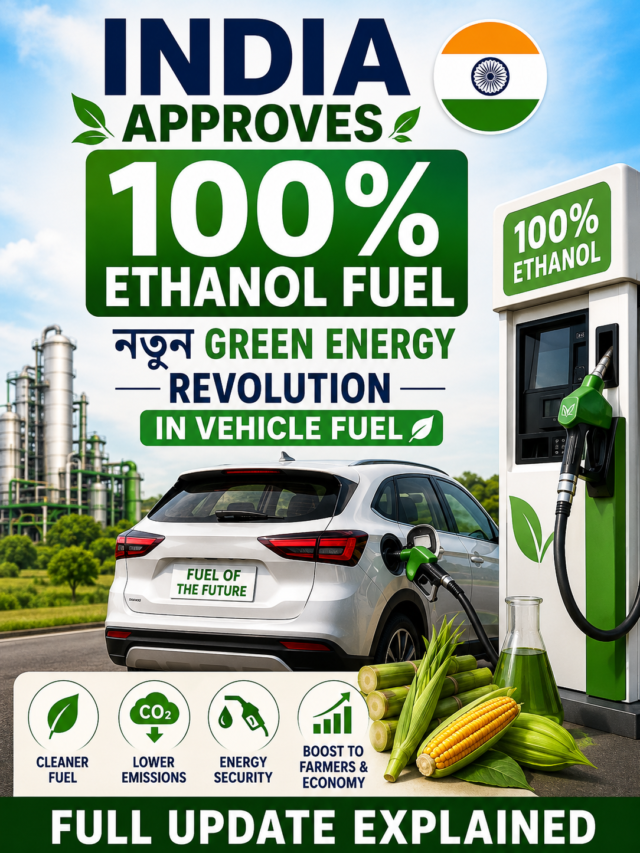 India Approves 100% Ethanol Fuel: নতুন Green Energy Revolution in Vehicle Fuel