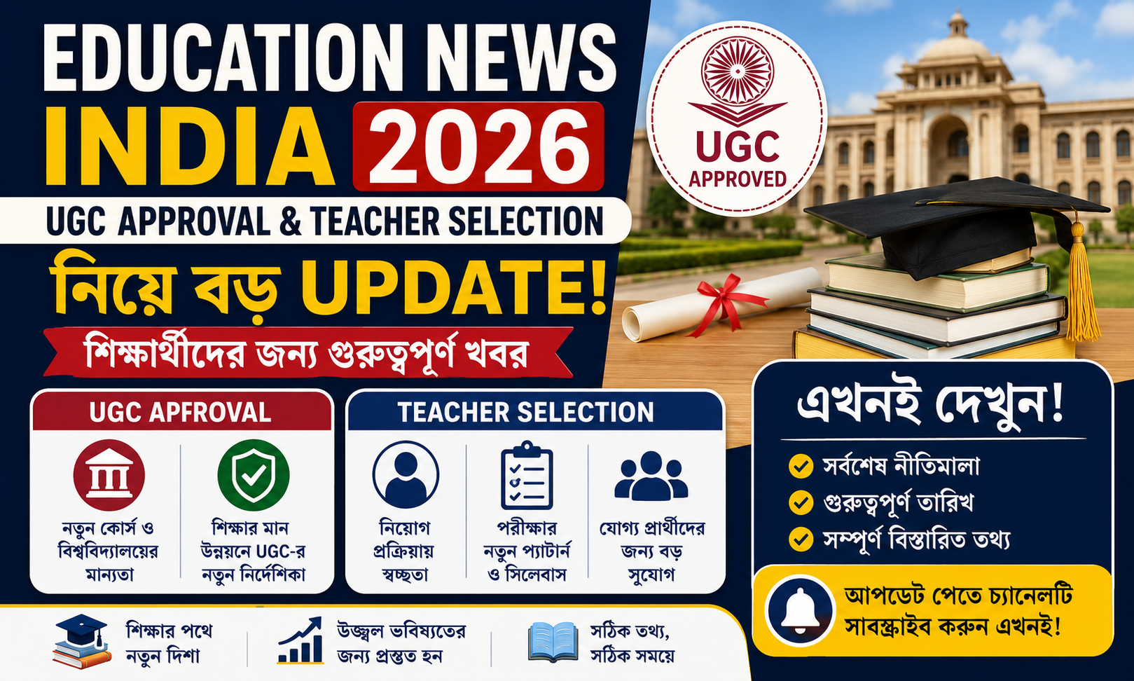Education News India 2026: UGC Approval ও Teacher Selection Updates এখন দেখুন!