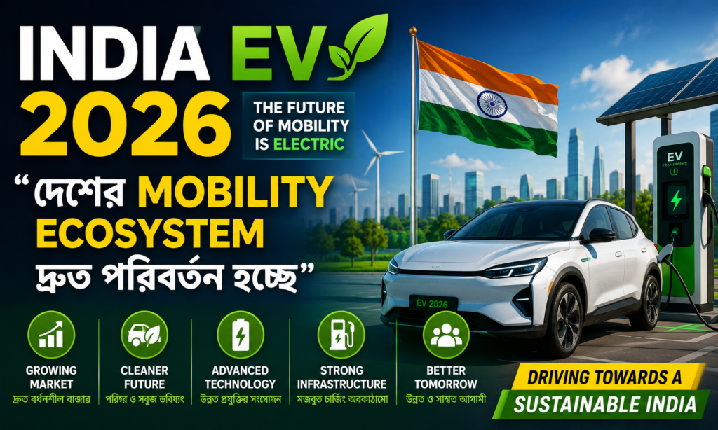 India EV Market 2026: Electric গাড়ির বিক্রি বাড়ছে, দেশের Mobility Ecosystem প্রসারিত