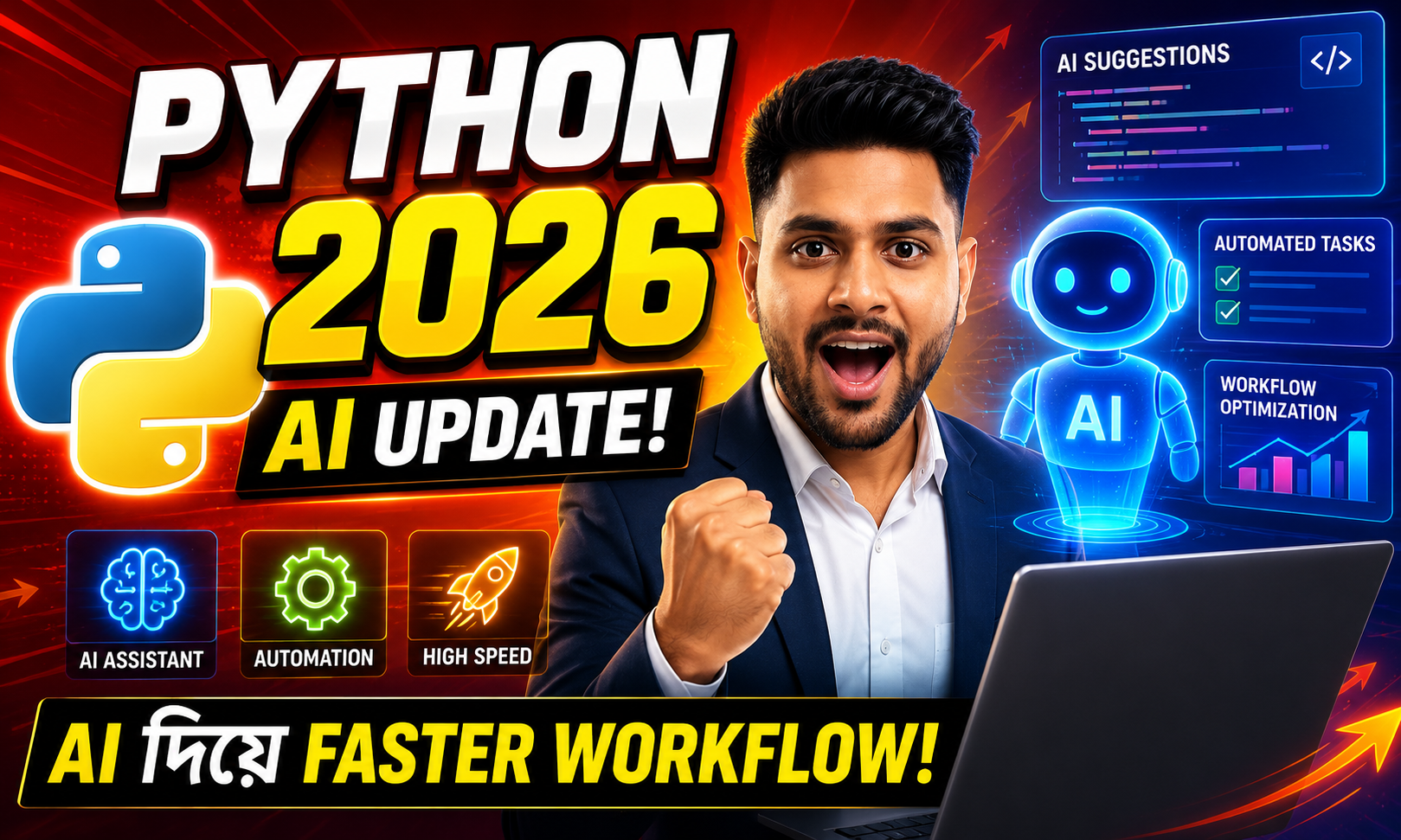 Python 2026 Update: নতুন AI Features Developers-এর Workflow পুরো বদলাবে কেন?