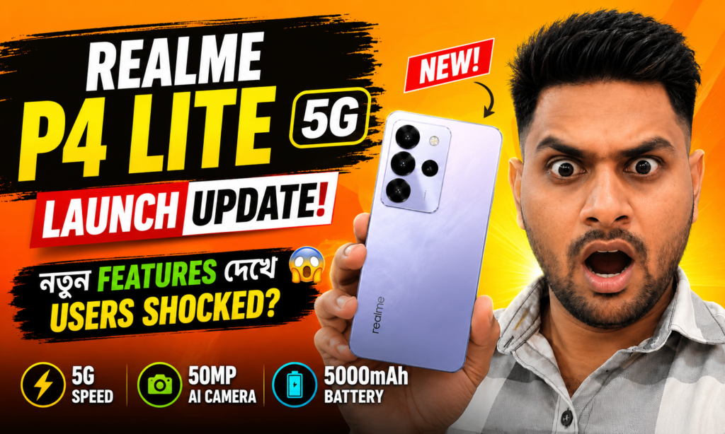 Realme P4 Lite 5G Launch Update: নতুন Features দেখে Users কি সত্যিই Shocked হবেন?