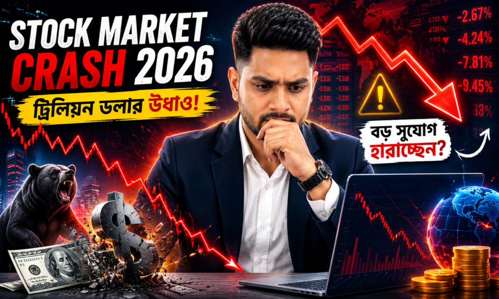 Stock Market Crash 2026: শেয়ারবাজারে বড় ধস, Investors এখন কী করবেন?