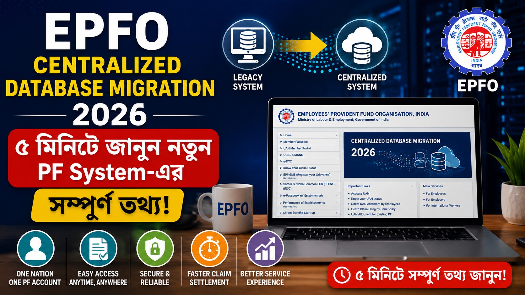 EPFO Centralized Database Migration 2026