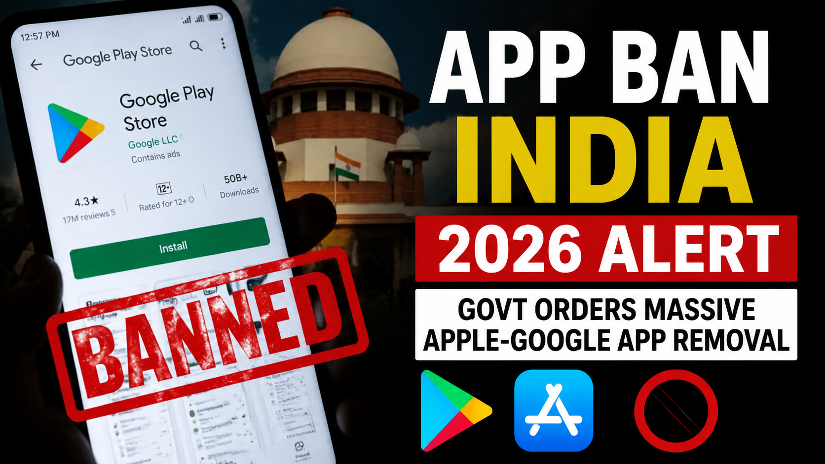 App Ban India Play Store app removal 2026