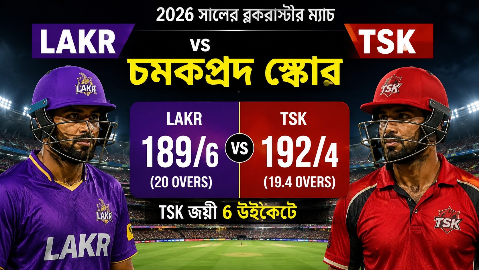 lakr vs tsk cricket match MLC 2026 highlights